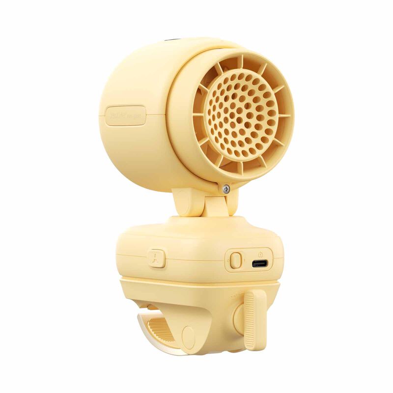 JISULIFE Stroller Fan Life4-clip-5000mah-yellow FSL04R-A0108001-image 7