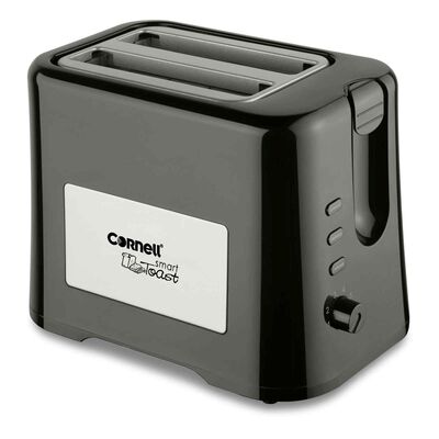 CORNELL Pop-up Toaster With Cover - Black CTEDC2000BK