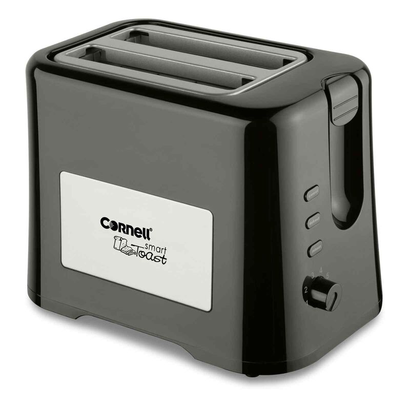 CORNELL Pop-up Toaster With Cover - Black CTEDC2000BK-image 1