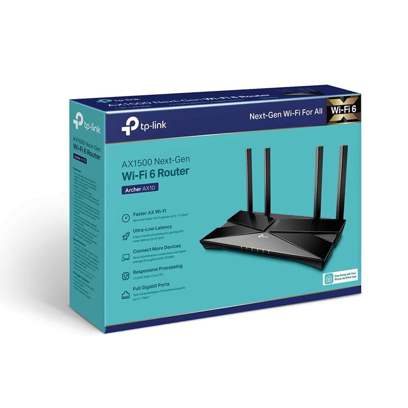 TP LINK Ax1500 Wi-fi 6 Router TPL-ARCHER-AX10-image 4