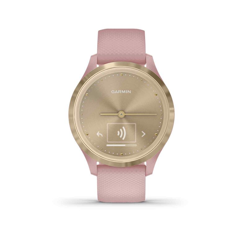 GARMIN Vivomove 3s Dust Rose With Light Gold Hardware 39mm GM-010-02238-81-image 2