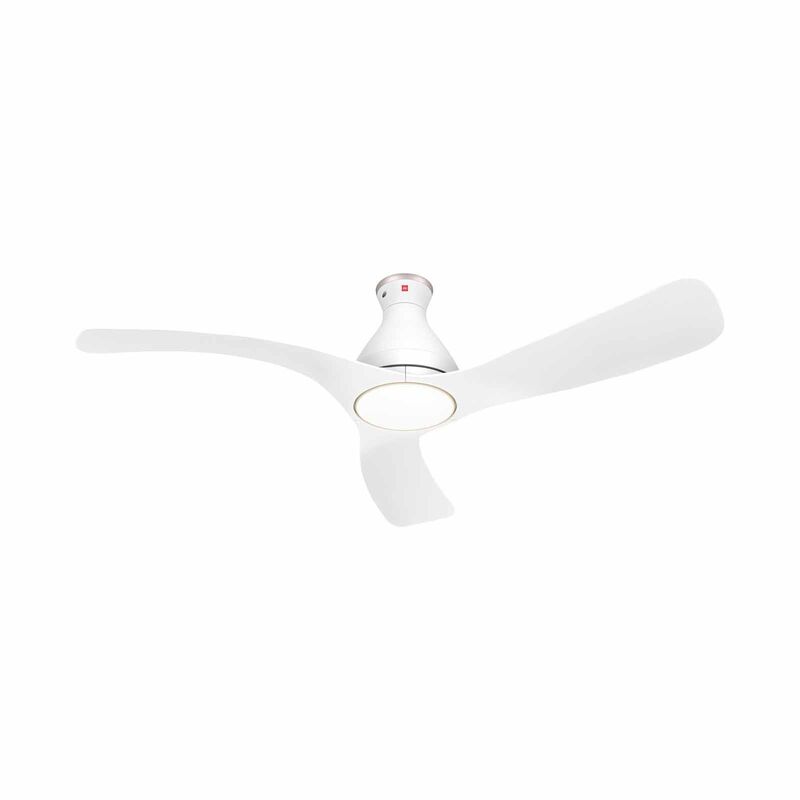 KDK 56 In Dc Ceiling Fan With Light (140cm)-white H56GP(WH)-image 2