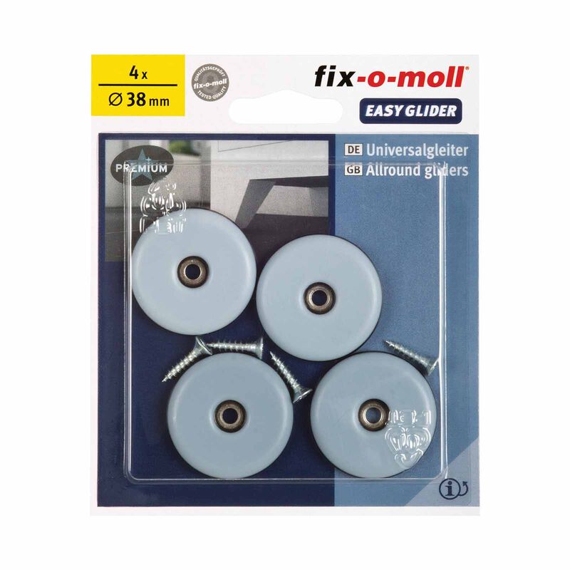 FIX-O-MOLL W Screw Super Glide Surface 38mm EASY GLIDER-image 2