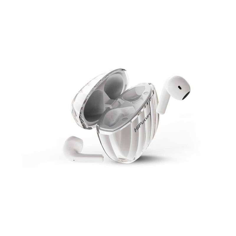 HIFUTURE Flybuds3 - White Tws Earbuds With 4microphones Enc HEF3WH-image 3