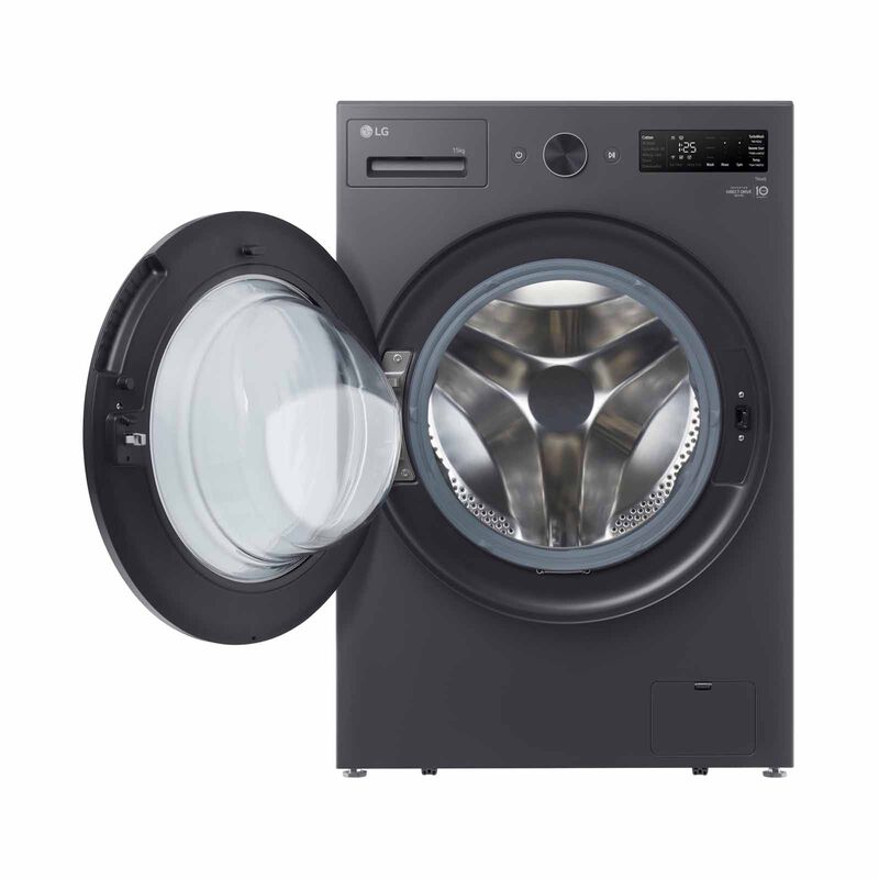 LG Frontload Washer (15kg) Matt Black F2515SNTG-image 4