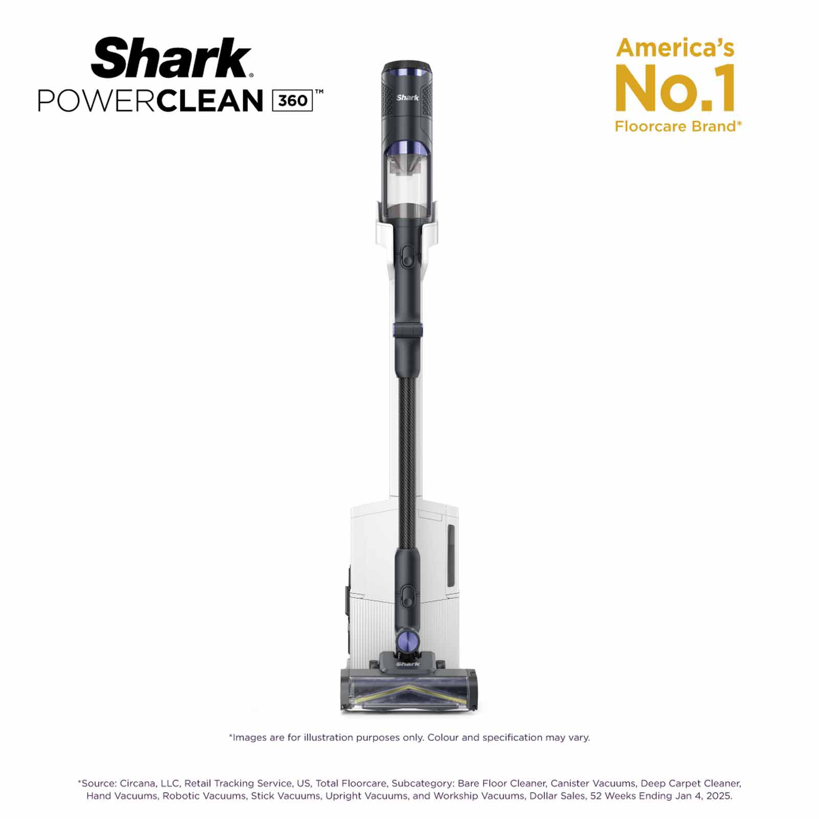 Shop SHARK Powerclean 360 Cordless Vacuum Cleaner IW4271SMBK in