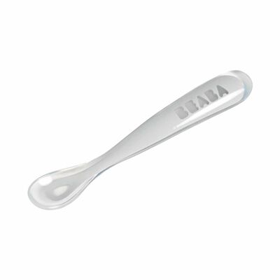 BEABA Silicone Spoon - Velvet Grey (online) 1ST STAGE