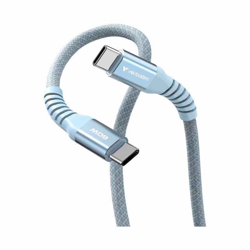 VERBATIM Sync & Charge Usb-c To Usb-c 60w Magnetic 120cm - Blue VM31852-image 5