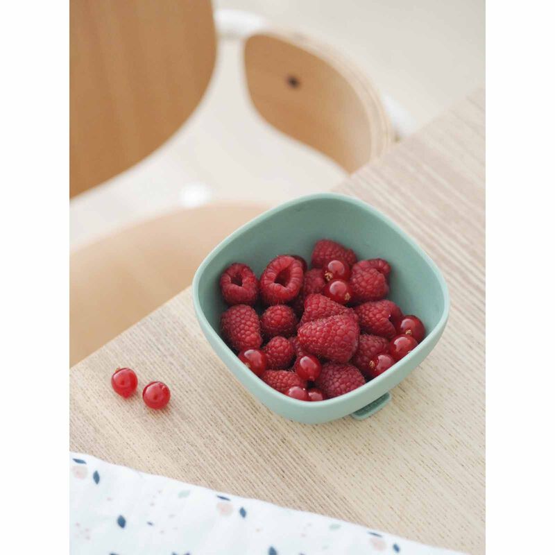 BEABA Suction Bowl - Sage Green (online) SILICONE-image 5