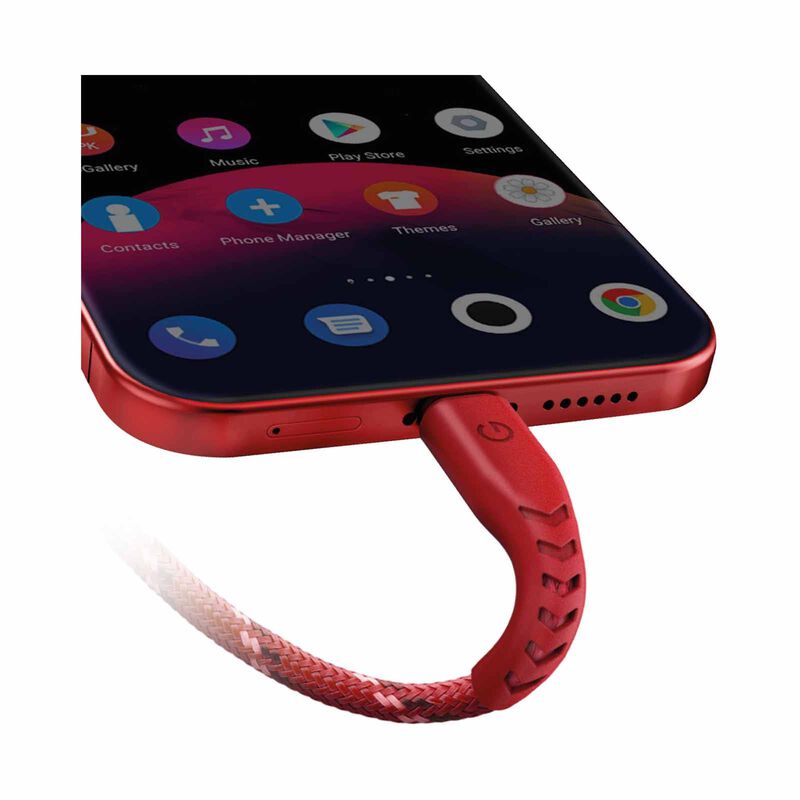 ENERGEA Nyloflex Usb2.0 Usb-a To Usb-c 5a Universal Cable 1.5m Red CBL-NFAC5U-RED150-image 4