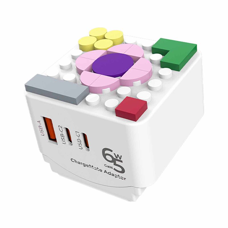 SOUNDTEOH World Travel Adaptor With Gan Pd65watts Usb Quick Charger TA-865C-image 1
