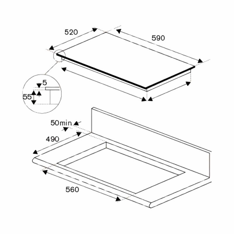 BERTAZZONI Built-in Induction Hob 60cm (exclude Installation) P603I30NV-image 2