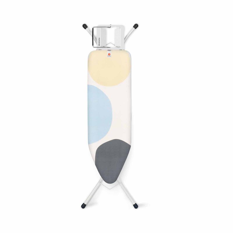 BRABANTIA Ironing Board B, 124x38 Cm, Solid Steam Iron Rest - Spring Bubbles (special Buy) BBT 292644-image 2
