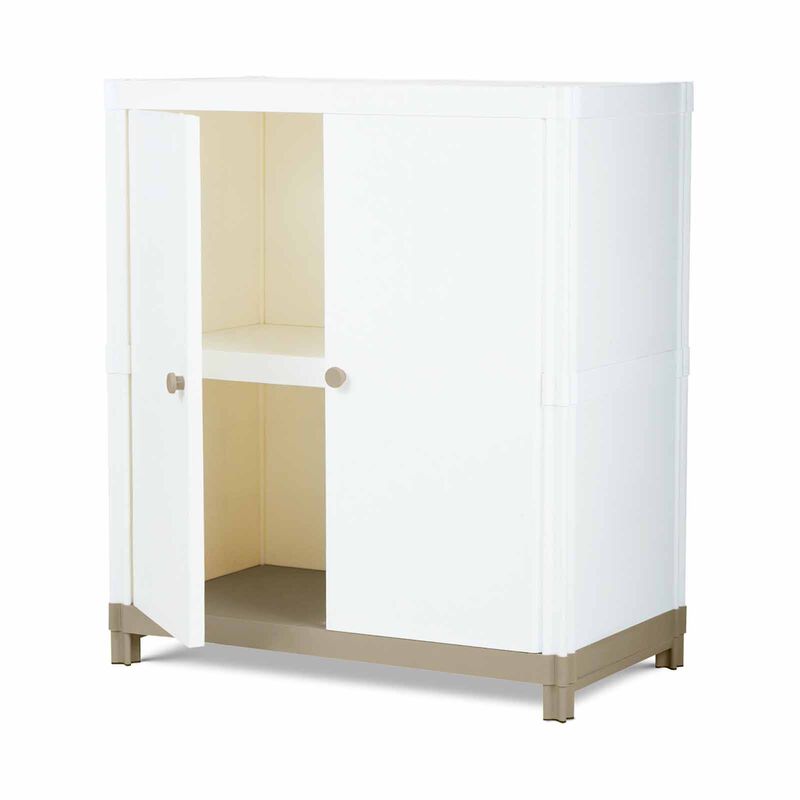PHOENIX Flo Modular Plastic Storage Indoor Cabinet (snow) S3 CABINET LOW-image null