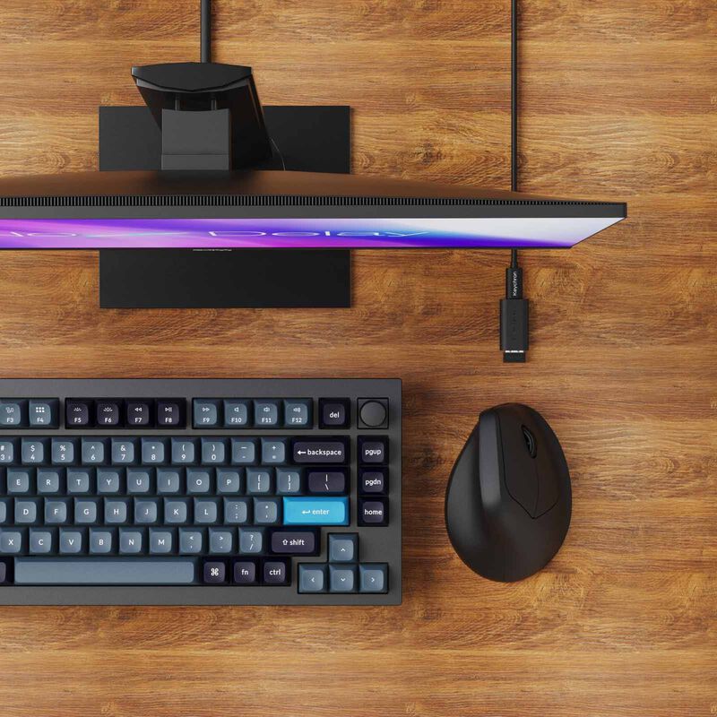 KEYCHRON M5 8k 2.4 Ghz Wireless Ergonomic Vertical Mouse - Black KYCN-M5-A23-image 2