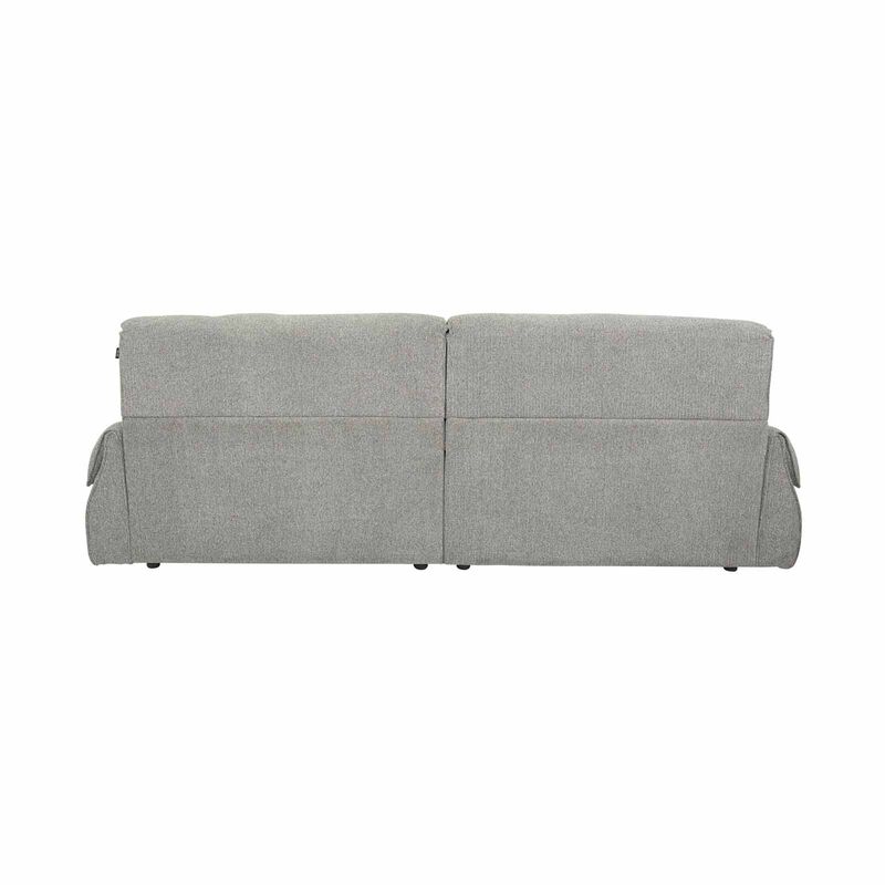 MUZE 3 Seater Sofa (fab) Electric Extendable Grey ELISA-image 7