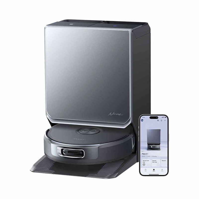 NARWAL Flow2 Robot Vacuum & Mop Black Finish Glass Top YJCC036-image 1