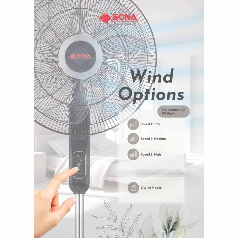 SONA 18 In Stand Fan With Remote Control SFS1176R-image 5