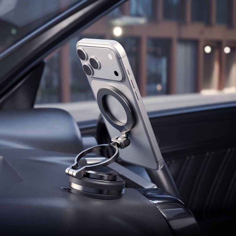 ENERGEA Magmount Flex, Quad Axis Magsafe Holder (dashboard/window) - Gunmetal MAG-MTFLEX-GUN-image 7