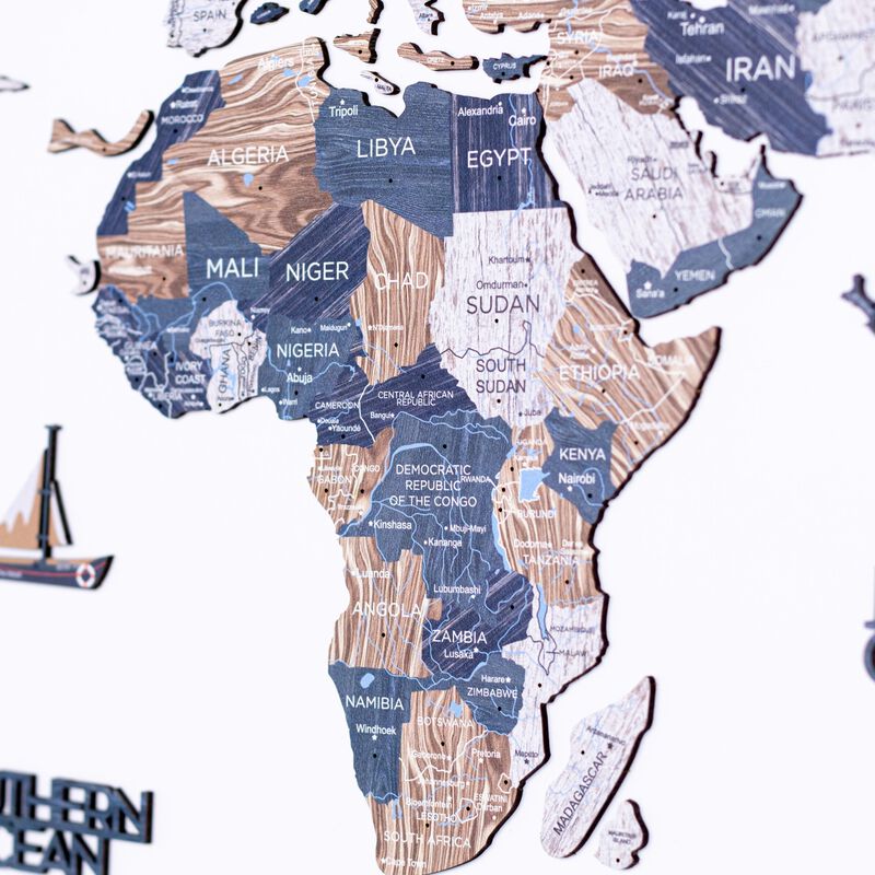 2d Wooden World Map Mystery M ENJOY THE WOOD-image 5