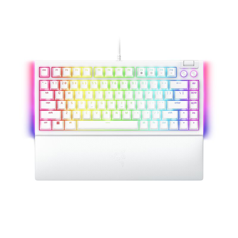 RAZER Blackwidow V4 75% - Hot-swappable Mechanical Gaming Keyboard - White Edition - Us Layout - Wor RZ03-05001700-R3M1-image 4