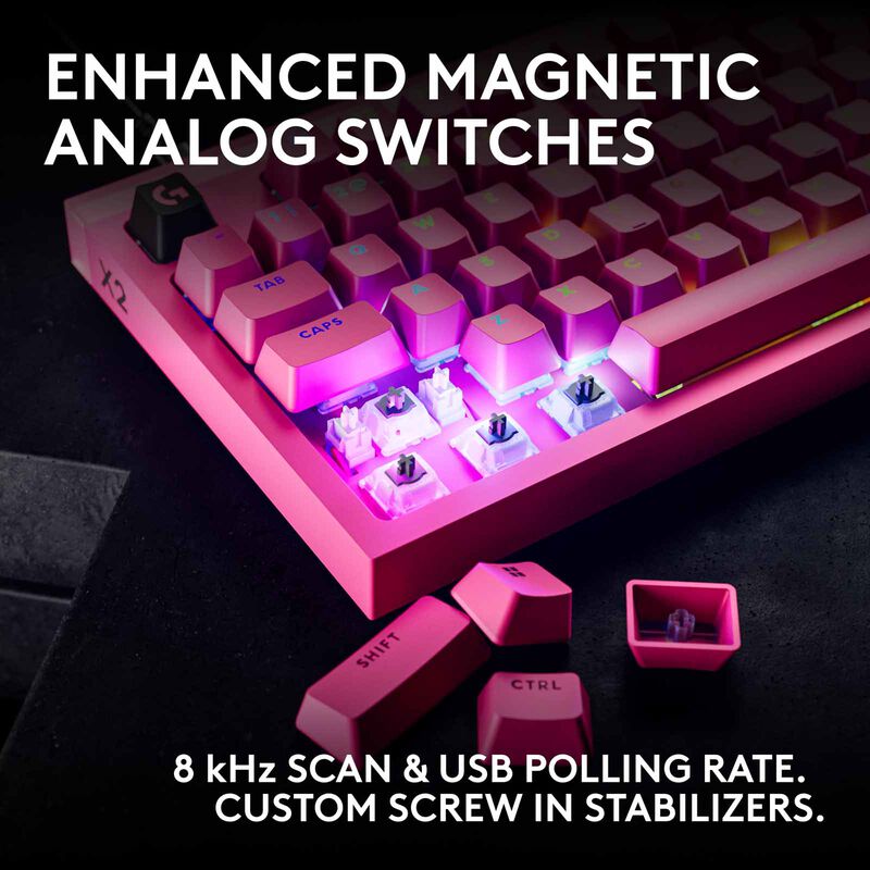 LOGITECH G Pro X2 Rapid Keyboard Analog Swt Pink 920-014114-image 8