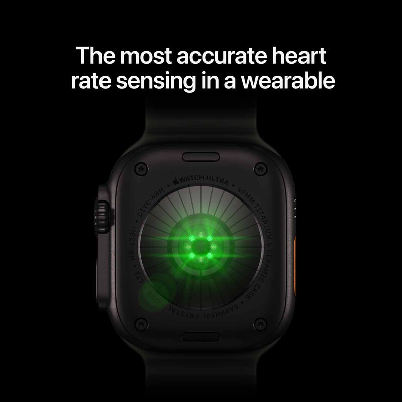 APPLE Watch Ultra 4 Gps + Cellular 49mm Black Titanium Case With Burgundy Trail Loop - S/m MJC34X/A-image 4