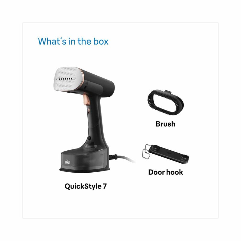 BRAUN Quickstyle 7 Garment Steamer (1600w) GS7077BK-image 4