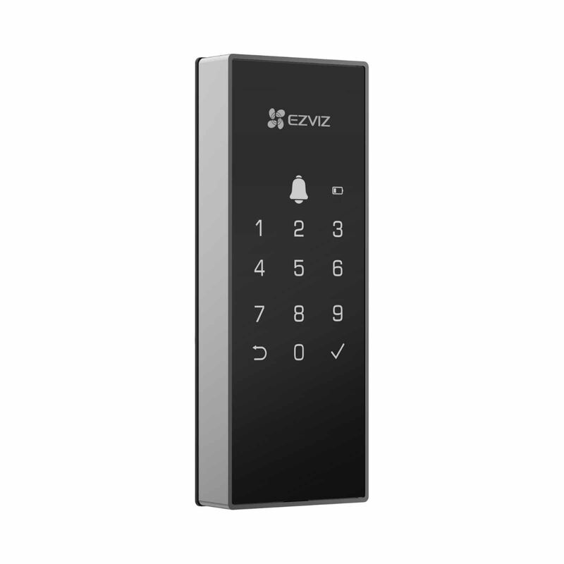 EZVIZ Rim Smart Lock + Peephole Doorbell Bundle DL03 PRO + DP2 2K-image 2