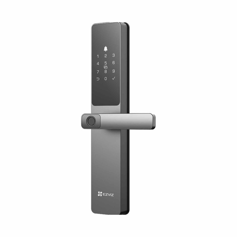 EZVIZ Lever Handle Smart Lock + Peephole Doorbell Bundle DL05 + DP2 2K-image 2