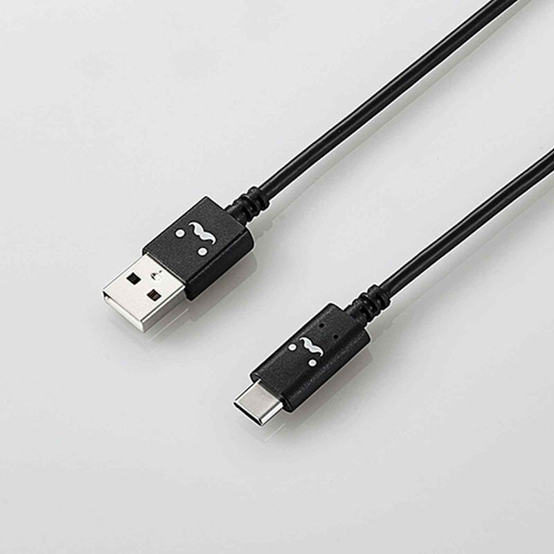 ELECOM Usb Cable (look/a-c) Black/1.2m MPA-FAC12CBK-image 1