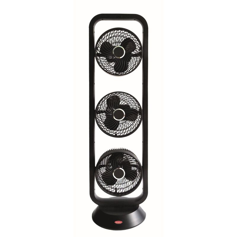 EUROPACE 9 In Trio Oscillating Stand Fan (black) EQQ7931S BLACK-image null