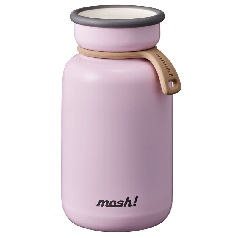 MOSH Double-wall S/steel Bottle 450ml - Peach DMLB450-PEACH-image null