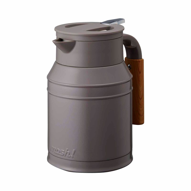 MOSH Double-wall S/steel Bottle 1000ml - Brown DMTK1.0BRK-image 1