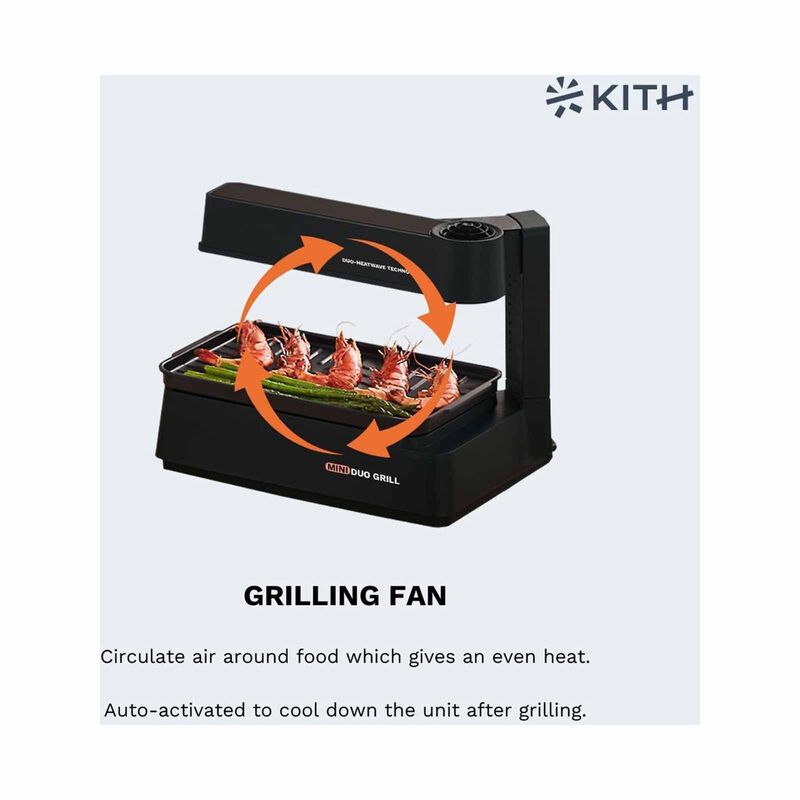 KITH Mini Smokeless Bbq Grill - Touch Control SBG-TR-B1-image 5
