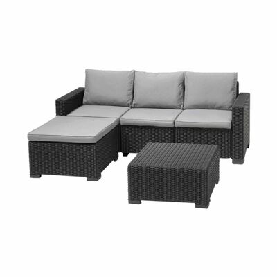 ALLIBERT California 3 Seater Lounge Set Graphite (exclude Installation) D-AB-39-2692