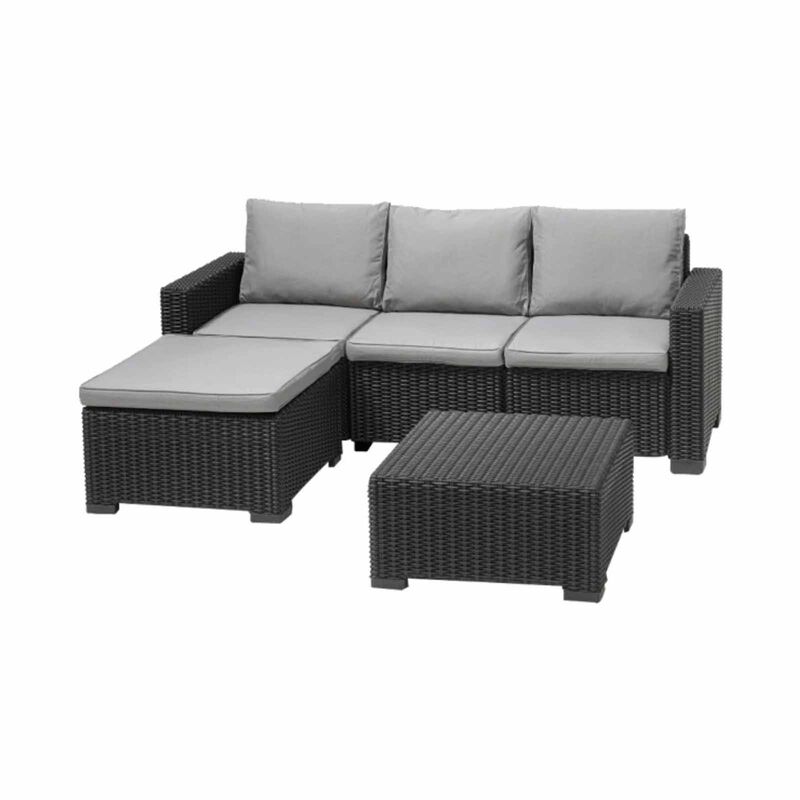 ALLIBERT California 3 Seater Lounge Set Graphite (exclude Installation) D-AB-39-2692-image 1