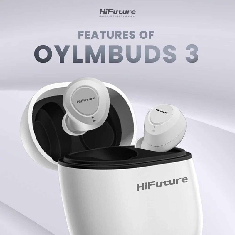 HIFUTURE Olymbuds 3 - White Tws Bean Type Earbuds HEO3WH-image 7
