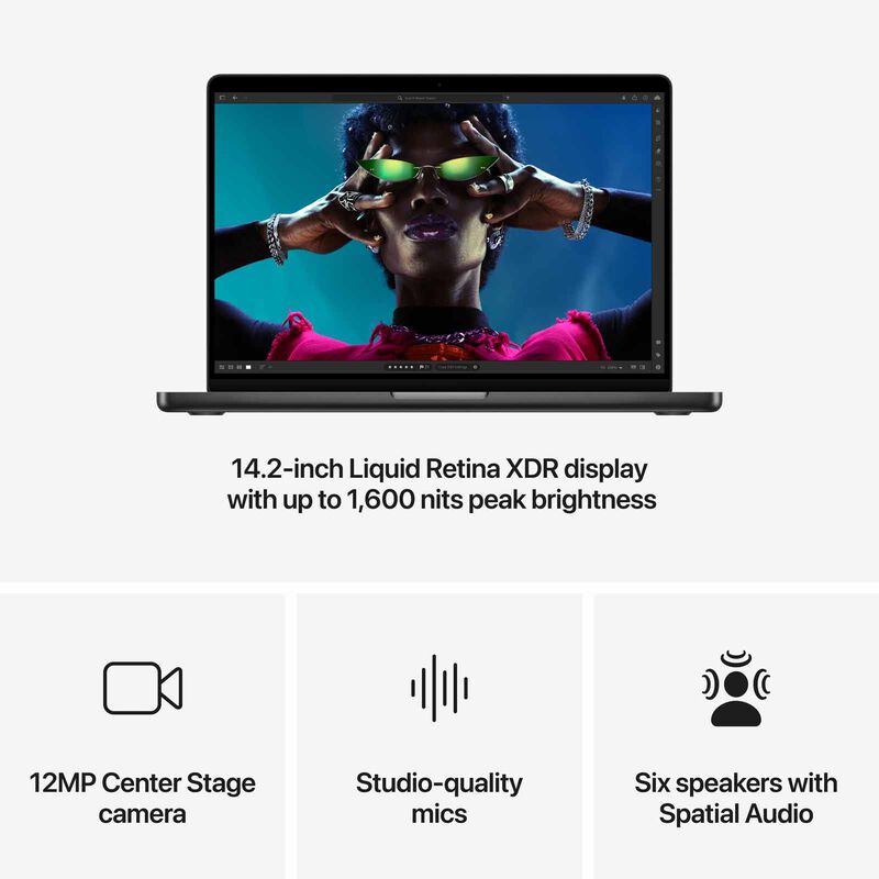 APPLE 14-inch Macbook Pro Apple M4 Pro Chip With 14-core Cpu And 20-core Gpu, 24gb, 1tb Ssd - Space Black MX2J3ZP/A-image 6