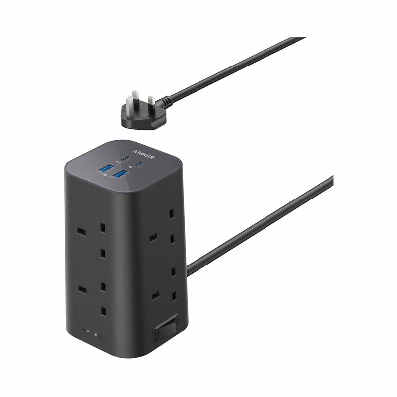 ANKER Tower Extension 12-in-1 Power Strip 20w 8plug A9185 A9185K11-image 1