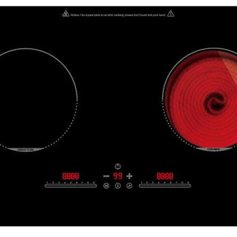 TURBO 75cm 2 Zones Hybrid Hob With Touch Control (excl. Install) THC-002-image null