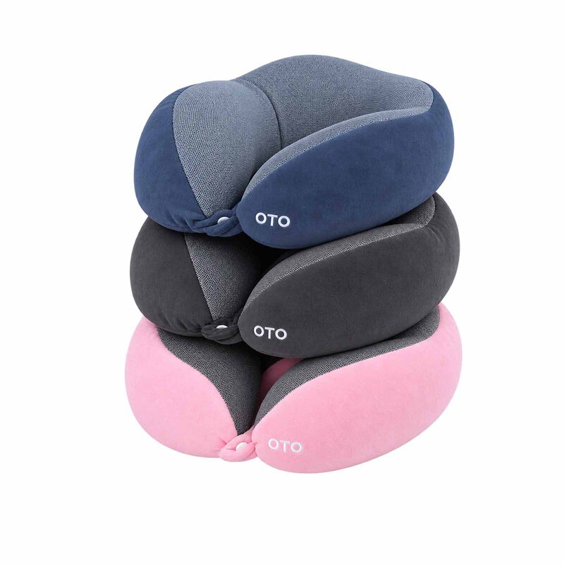 OTO Neck Relaxar Portable Neck Pillow - Black NR-103 - BLACK-image 2