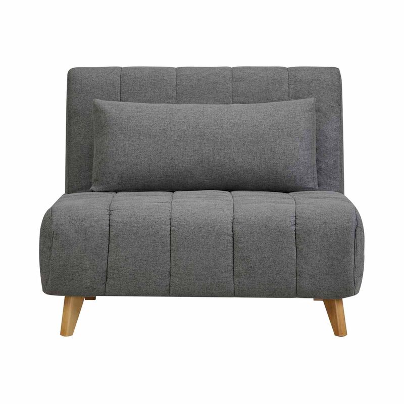 Single Sofa Bed Grey TESSA-image 1