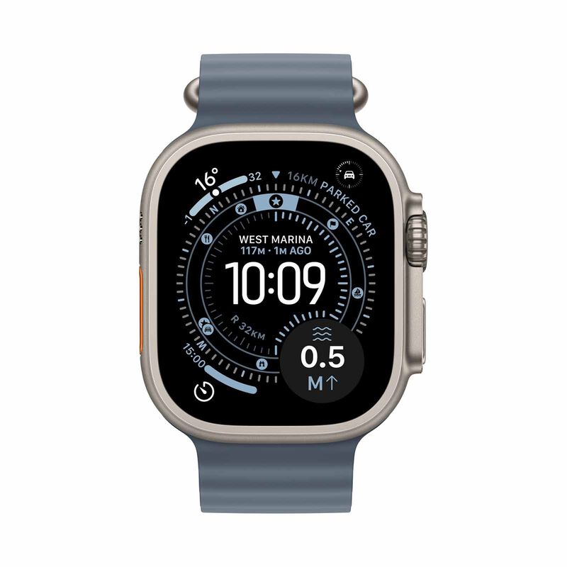 APPLE Watch Ultra 3 Gps + Cellular 49mm Natural Titanium Case With Anchor Blue Ocean Band MEWH4X/A-image 6