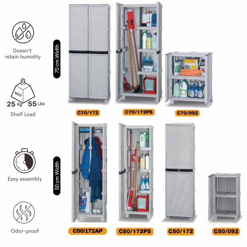 ARTPLAST Linea Concert Slim Tall Utility Cabinet 50x39x172cm CONCERT-image 9