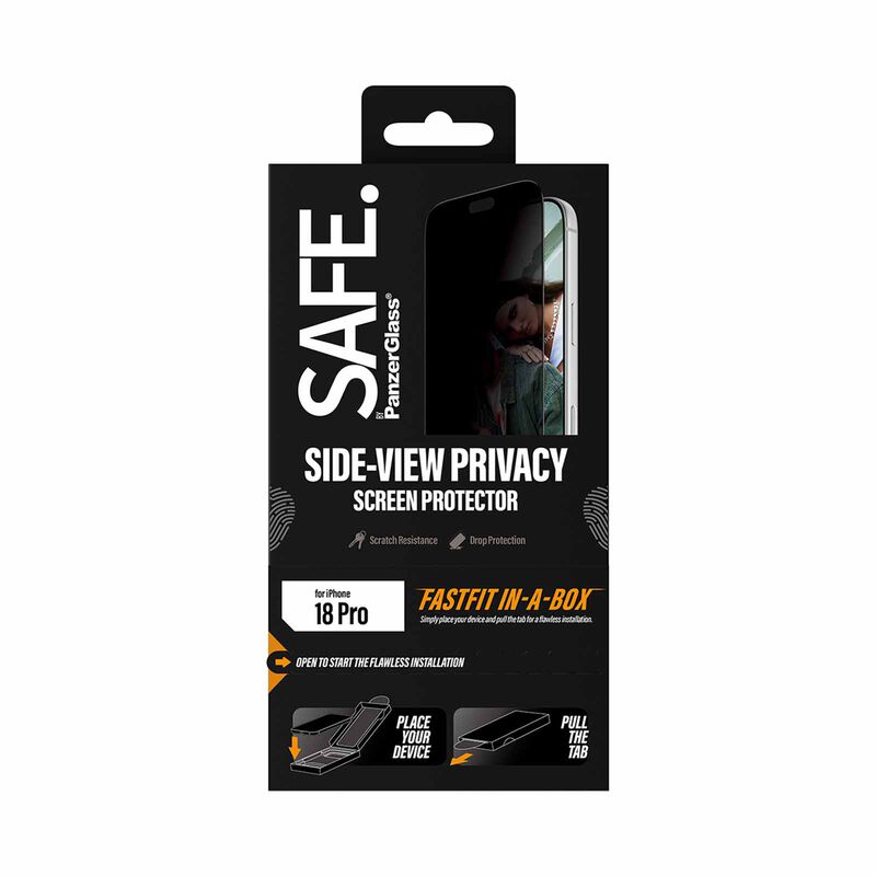 PANZERGLAS Ip18p Privacy (black Frame) Fastfit In-a-box Protector PZG-SA43091-image 2