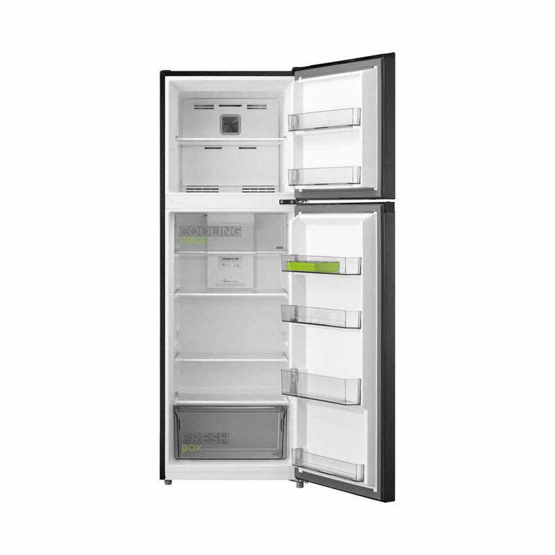MIDEA 2 Door Fridge-top Mount Freezer (268l) - Tmf Jazz Black MDRT385MTC28-SG-image 2