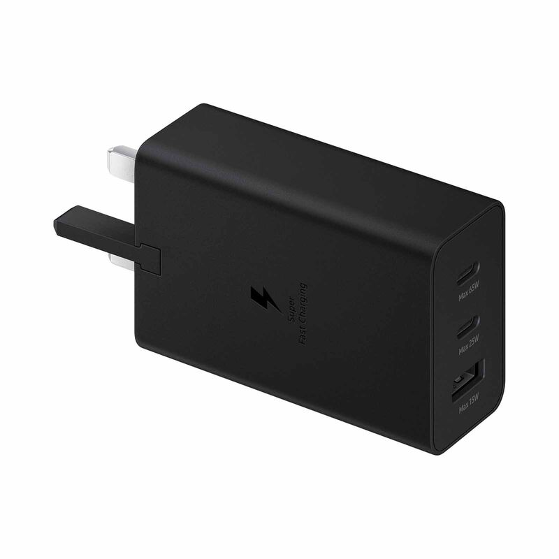 SAMSUNG Power Adapter 65w Trio Black (without Cable) EP-T6530NBEGGB-image null