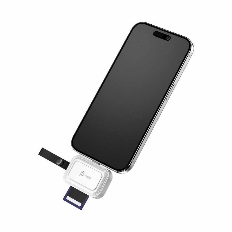 J5CREATE Usb-c To Sd/microsd Mini Adapter For Smartphones (white) JCHSD33W-image 3