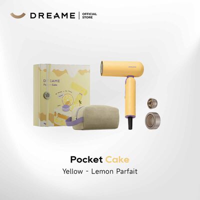 DREAME Pocket Cake High-speed Hair Dryer - Lemon Parfait Yellow DM-CKHPKET-YL